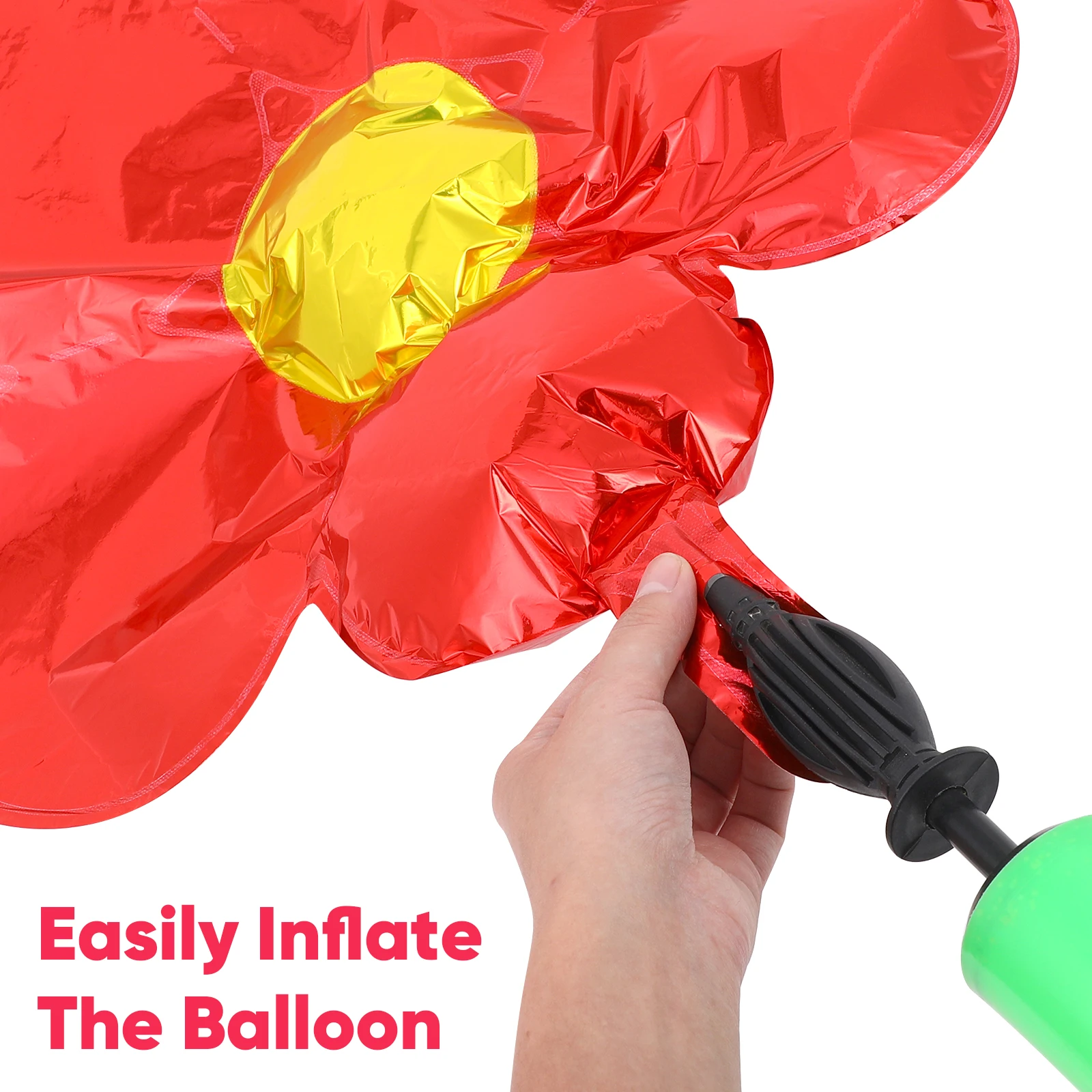

16pcs Aluminum Foil Balloons Floral Round Decoration Party Supplies Reusable Safe Long Lasting Premium Quality