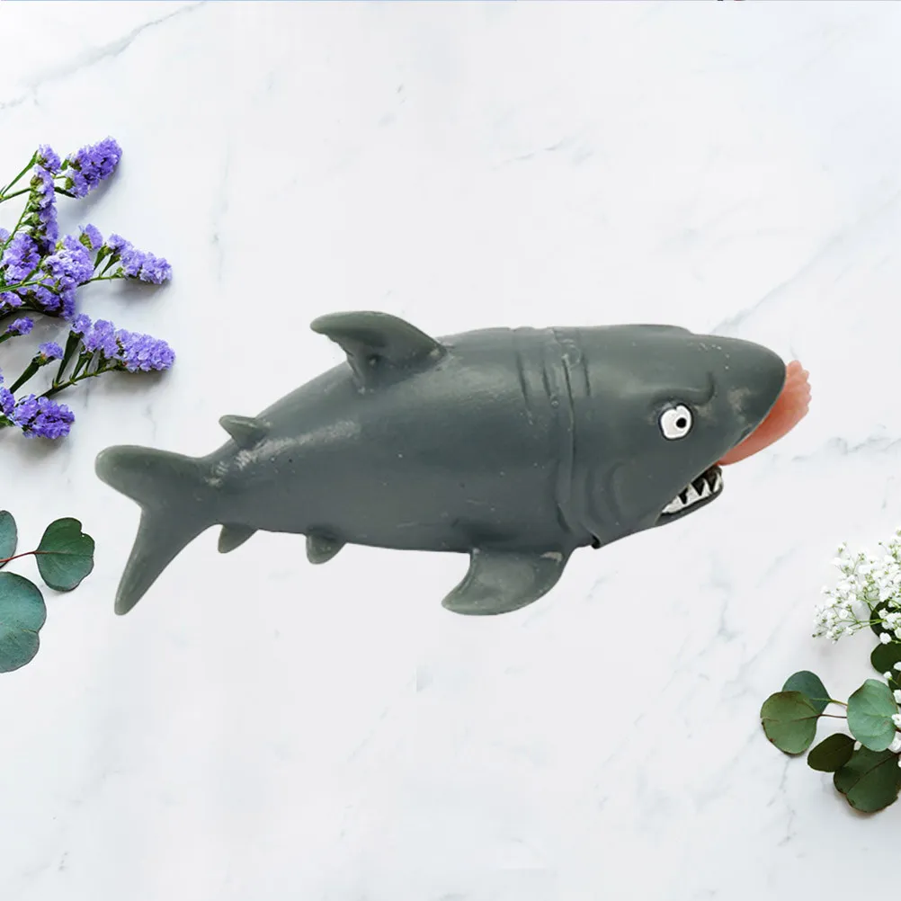 3Pcs Man-Eating Shark Soft Squeeze Stress Relief Party Prank Props Vent Ball Decompress Gadget Vent Ball Decompress Toys