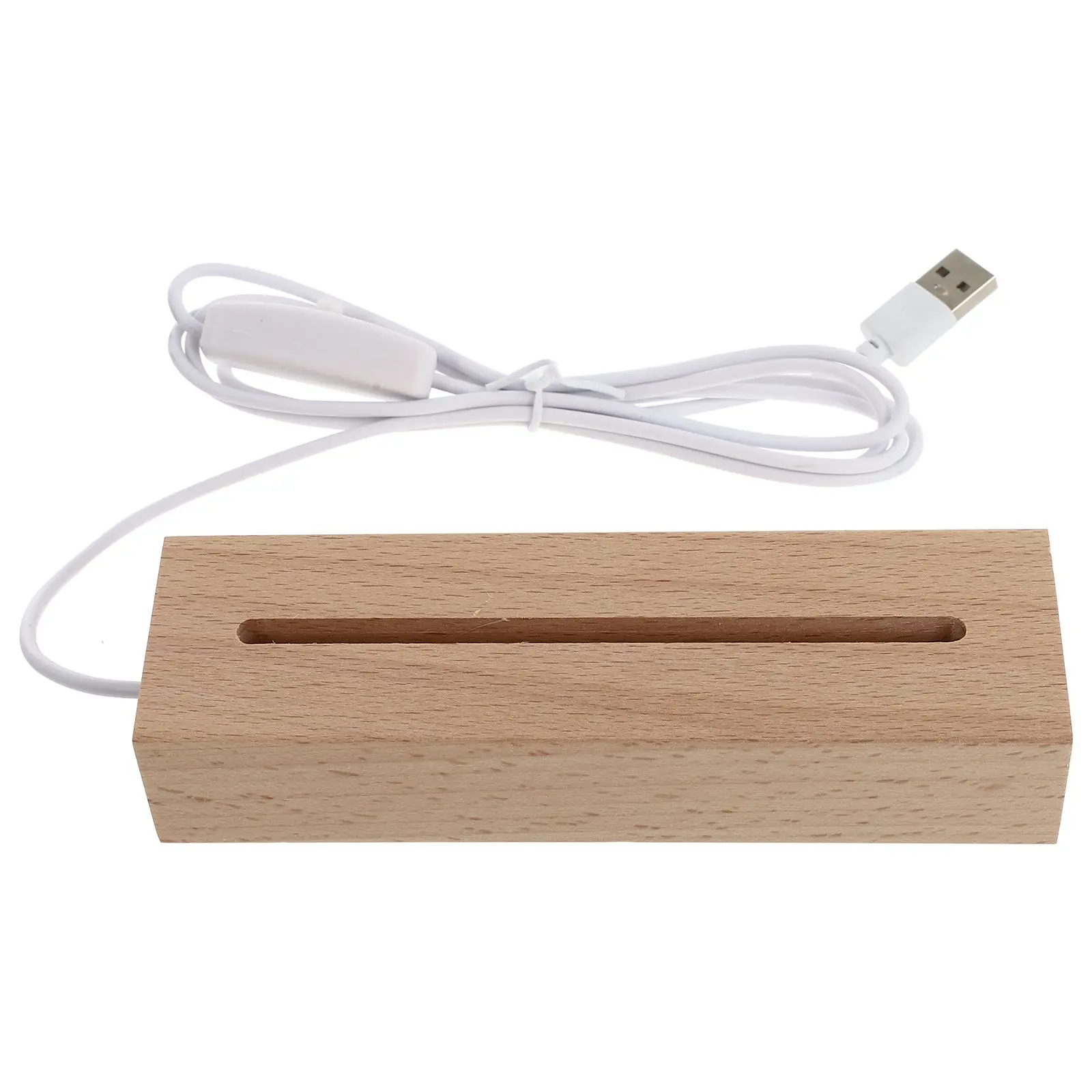 Beech Luminous Base Decoration Lighting Board Stand LED Display Shine Portable Adorn Lightweight