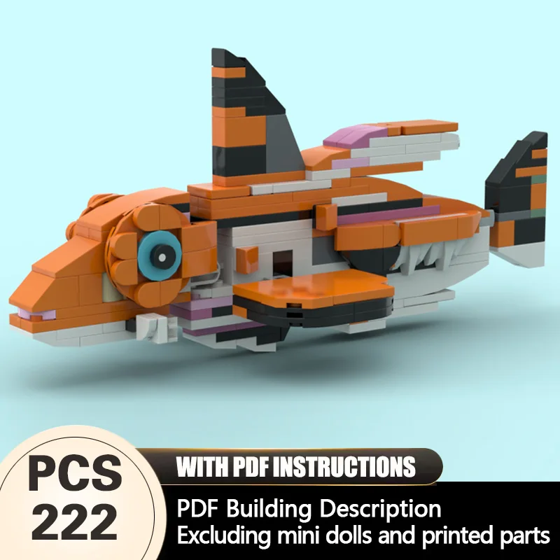 

Creators Animal Series Model MOC Building Bricks Sea Triglidae Modular Technology Gifts Holiday Assemble Children Toys Suit