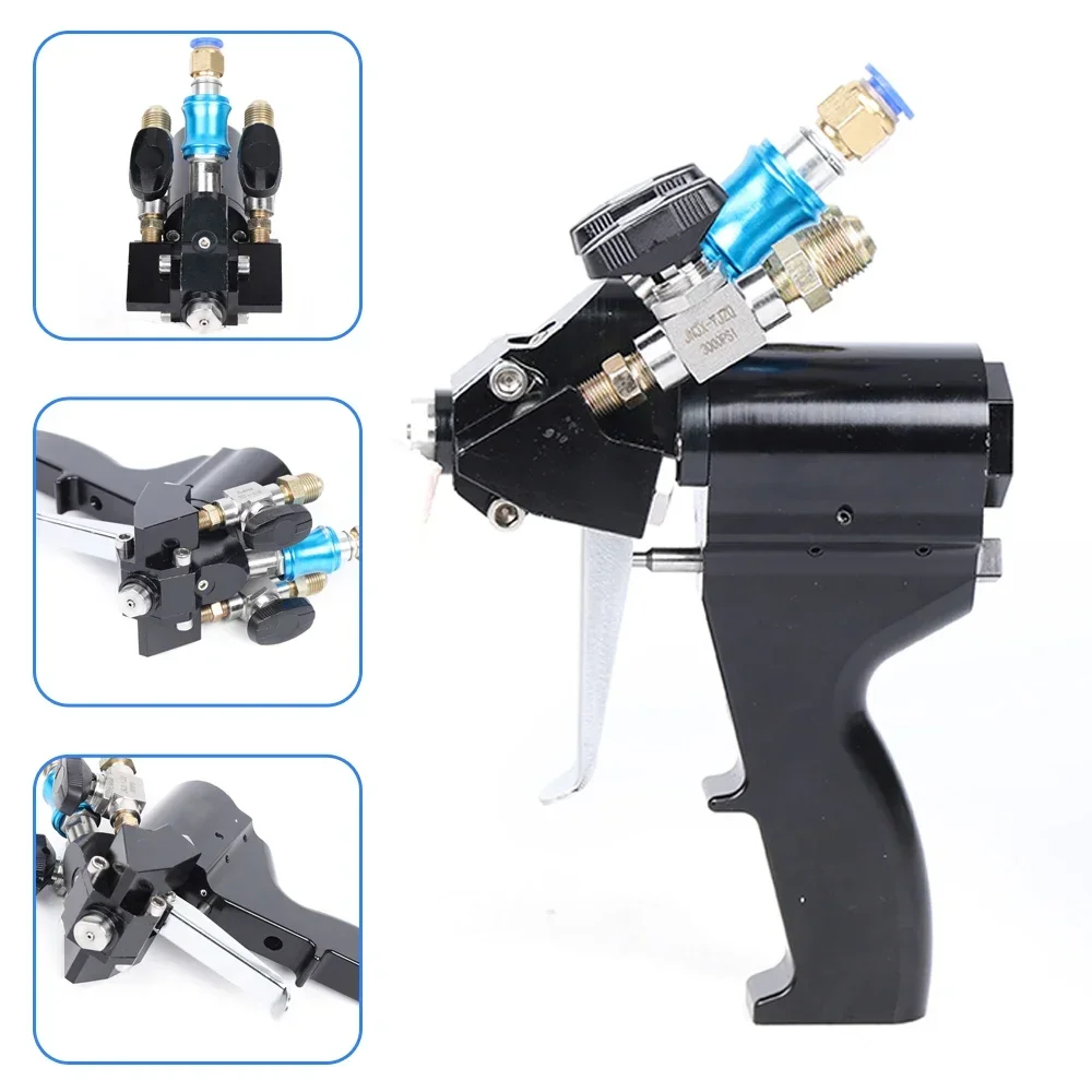 Polyurethane PU Foam Spray Gun P2 Air Purge Wrench Air Paint Spray Single Valve Device Self-cleaning Black