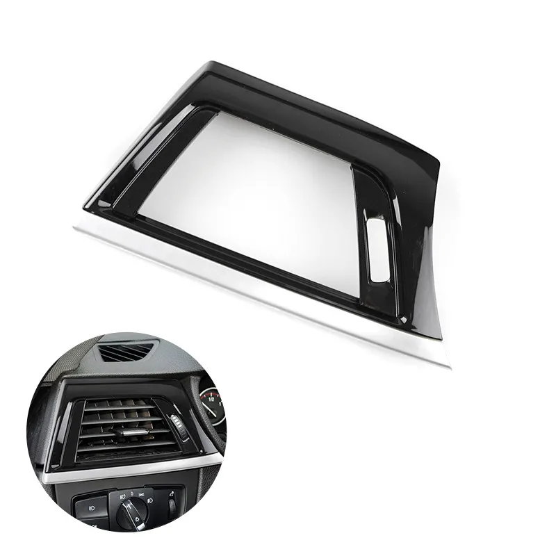 Car Accessories Left Side Air Condition Vent Grill Air Outlet Frame Cover Replacement For BMW 3 Series F30 F35 LHD Bright Black