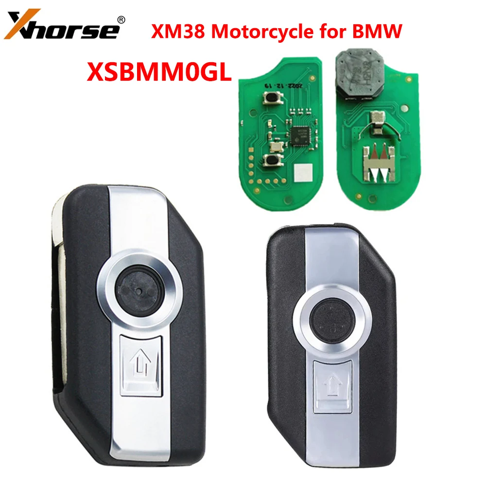 

XM38 Smart Key Xhorse XSBMM0GL for BMW Motorcycle Support 8A Smart Key Type 4D 80 bit Key type VVDI2