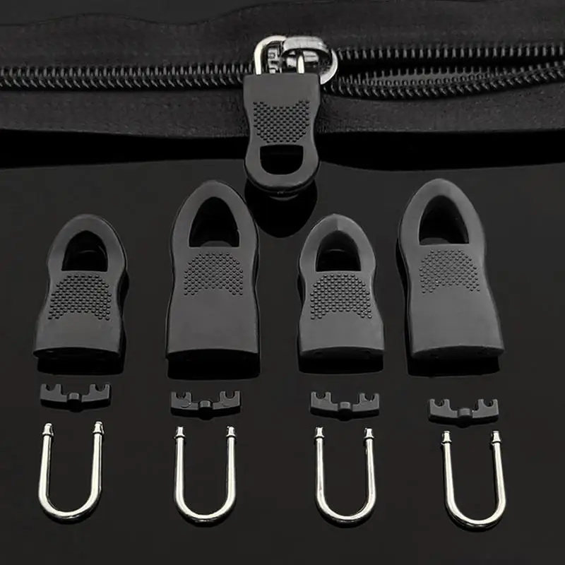 1pcs Replacement Zipper Pull Puller End Fit Rope Tag Clothing Zip Fixer Broken Buckle Zipper Handle Replacement Sturdy Zipper