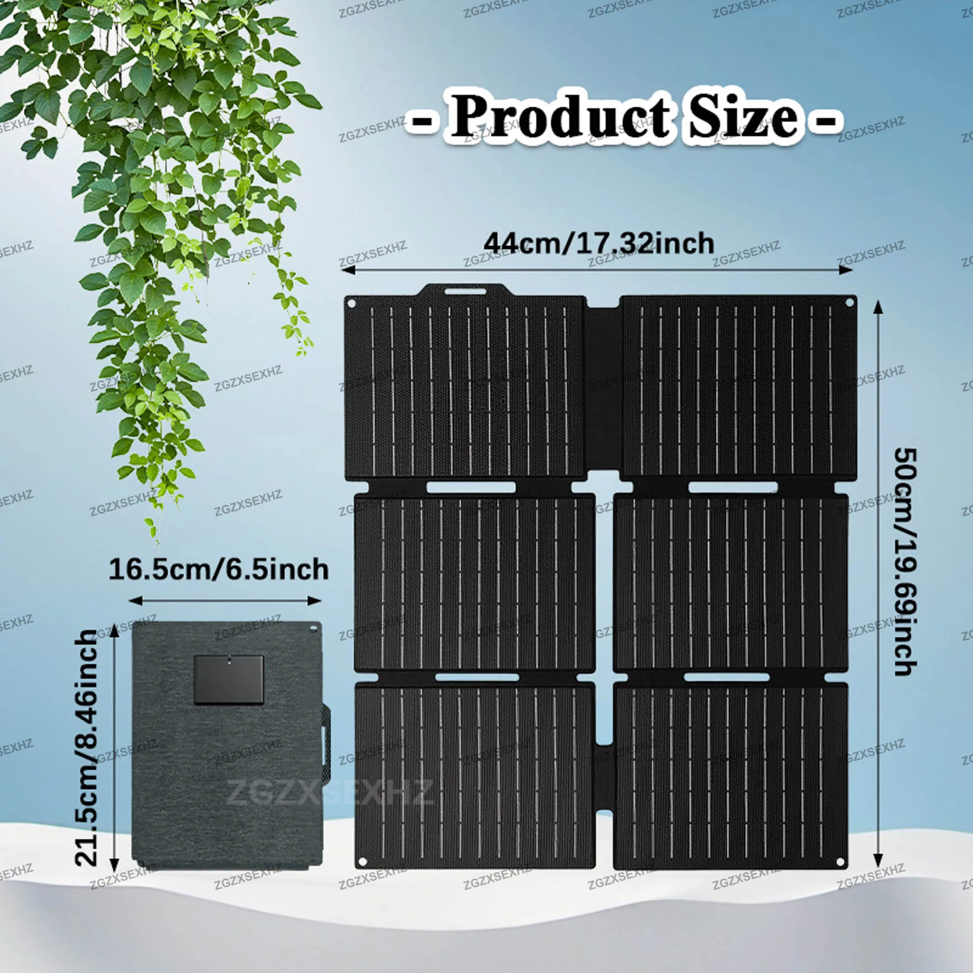 30 واط المحمولة طوي ETFE شاحن لوحة طاقة شمسية للتخييم في الهواء الطلق مقاوم للماء مع بطارية الطاقة الشمسية USB للهواتف لقارب RV