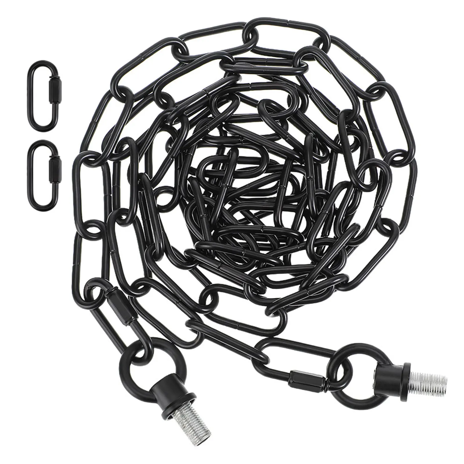 

Adjustable Black Hanging Lights 6Ft Extension Chain String Lights For Pendant Lamps Iron Chain Link For Home Hotel
