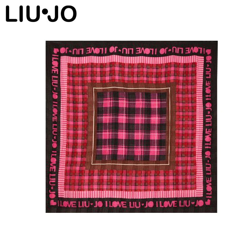 Liu Jo 2025 Italian Luxury Brand  Scarfs Embroidered Printed Beach Sunshade Multi-Functional Scarf Original Single Foreign Trade