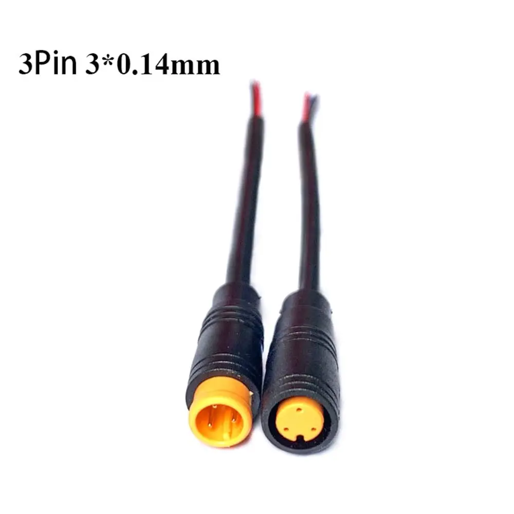 LED-Leistungs signal leitung 2/3//6-poliges m8-Signalsteckerkabel Stecker Buchse wasserdichter Stecker Outdoor-E-Bike-Stecker Kabel