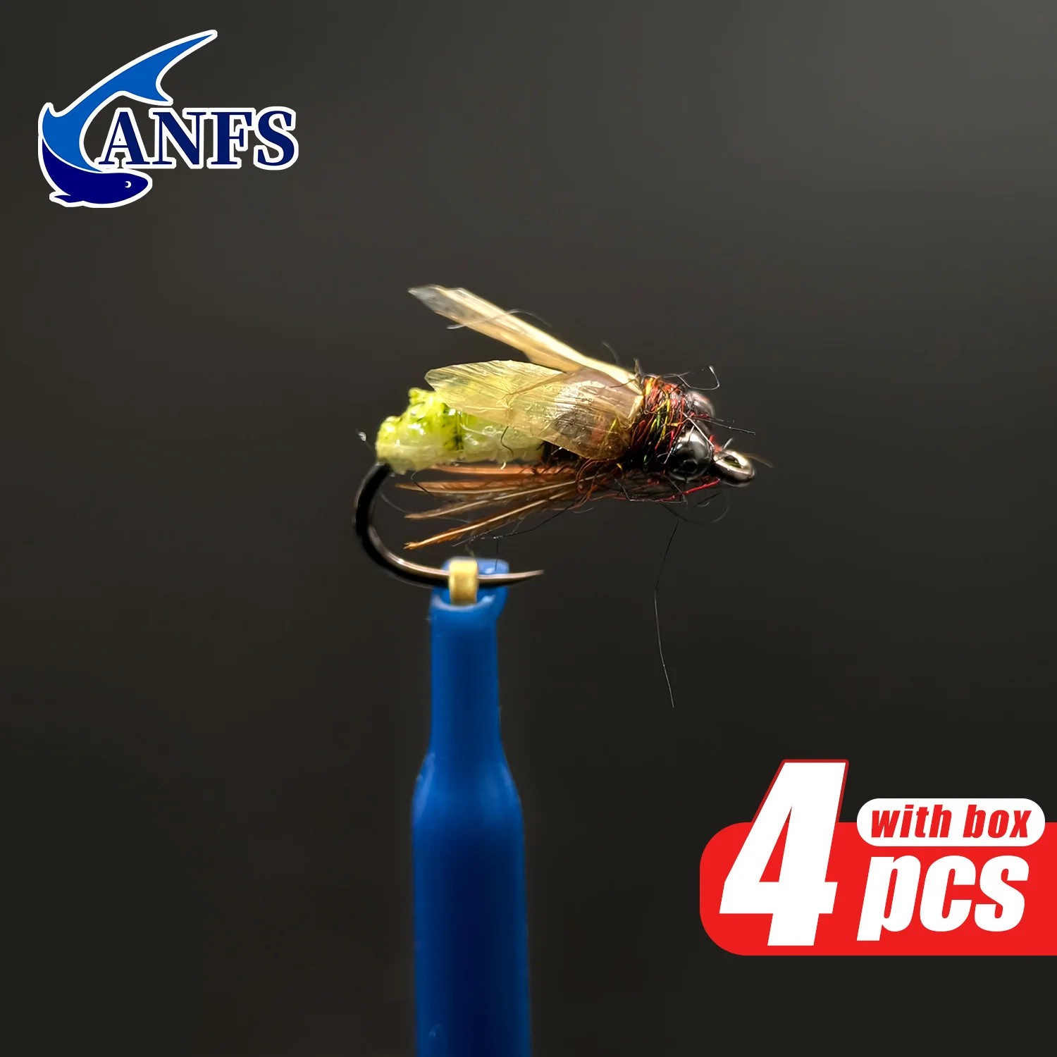 ANFS Moscas Caddis clásicas para pesca con mosca - imagen 2