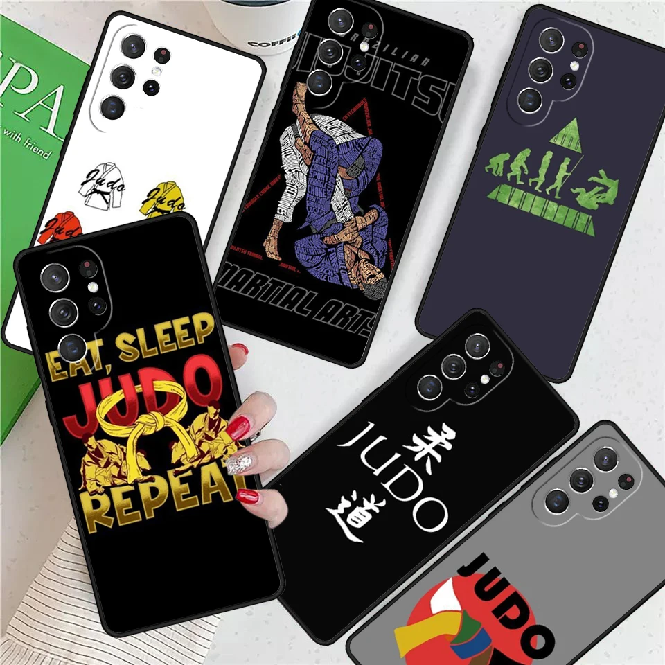 

Джиу-джитсу Дзюдо для Samsung Galaxy S24 Ultra S21 S22 S8 S9 S10E Note 10 20 Plus FE S23 Чехол для телефона Coque