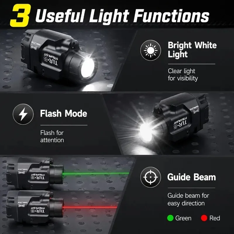 Model DIY Lighting Accessory TLR‑8 Metal LED Strobe Lamp 20MM Universal Installation Base