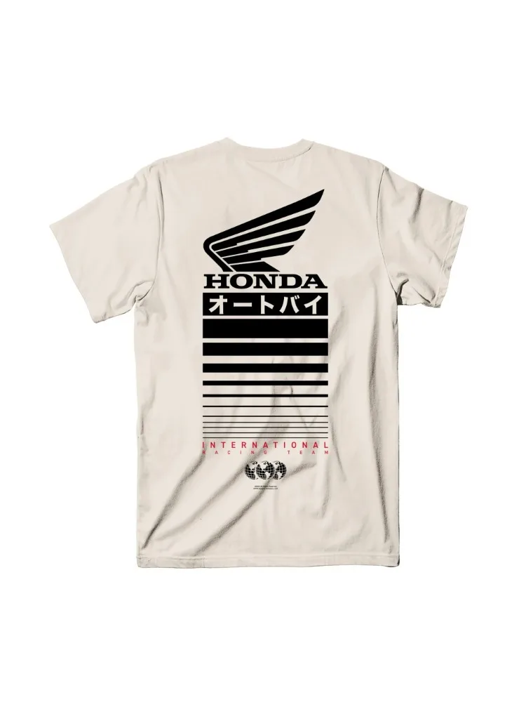 AliExpress Honda Men's and Women's T-shirt Summer Trendy Brand Tee Honda Offset Short-sleeved Spring and Autumn Motorcycle Cycling Top