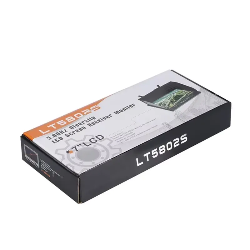 RoRuSVoidFly LST LCD5802D 5802 5.8ghz 5.8G 40CH 7Inch Raceband VRX FPV Monitor /Video Screen 800x480 Build-in DVR / Battery For