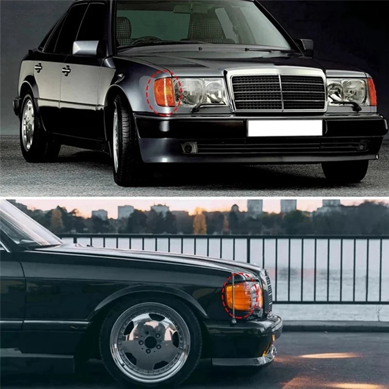 

1 пара угловых парковочных фонарей указателей поворота для Mercedes W124 E-Class 1985-1995 1248260043 1248260743 1248260143 Запчасти-B-A54R