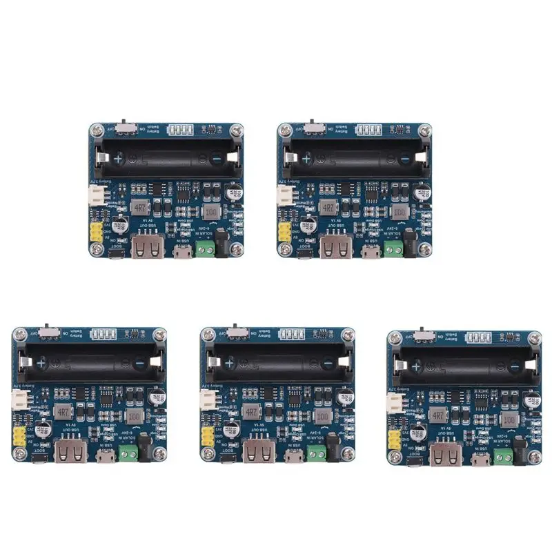 5X Waveshare Solar Power Management Module For 6V-24V Solar Panel,Supports MPPT Function,USB Connection Battery Charging