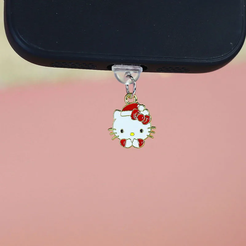 3D Resin Hello Kitty Phone Dustproof Plug For iPhone Samsung Xiaomi Huawei Type C Android Sanrio Charging Port Dustplugs