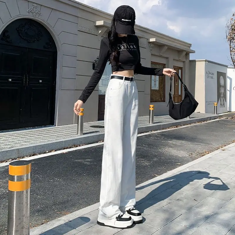 

Jeans Femme Curvy Women'S Clothes Tie Dye Bleached Irregular Design Gradient Multi Color Ladies Female Denim Trousers Fashion