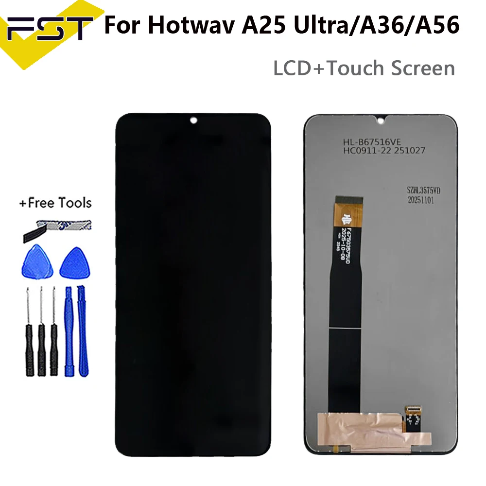 Original Tested For Hotwav A25 A26 X26 Ultra LCD Display+Touch Screen Digitizer Assembly For HOTWAV A36 A56 lcd Screen Display
