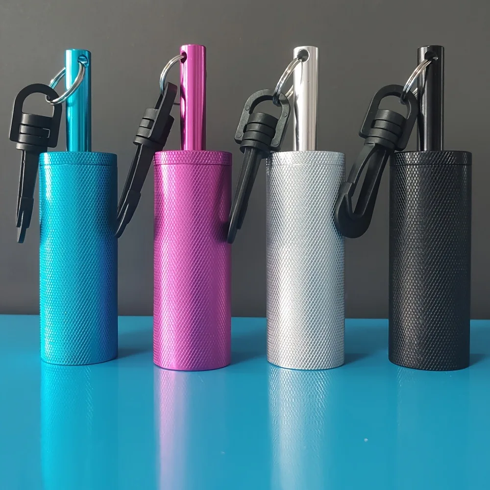 Aluminum alloy diving alarm stick, water-activated vibrating stick with buttons, diving alarm rod, diving safety alarm stick, no