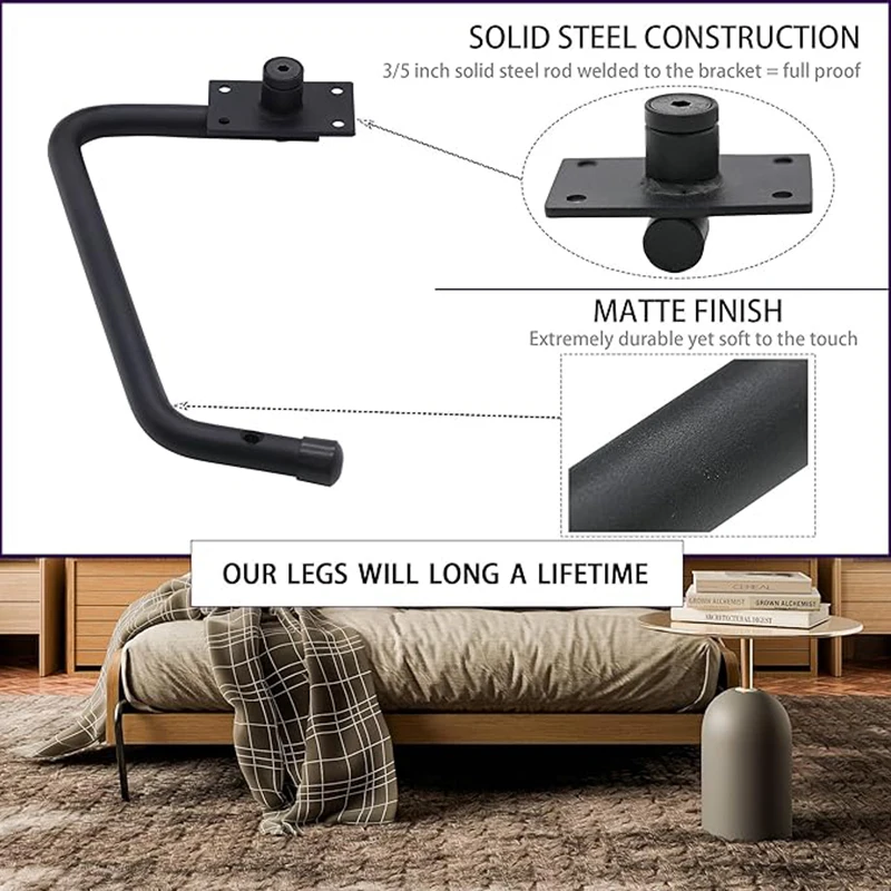 Wholesale Horizontal Hidden Space Saving Hardware Size Desk Folding Mechanism Full Queen Murphy Wall Bed Hardware Kit view 3
