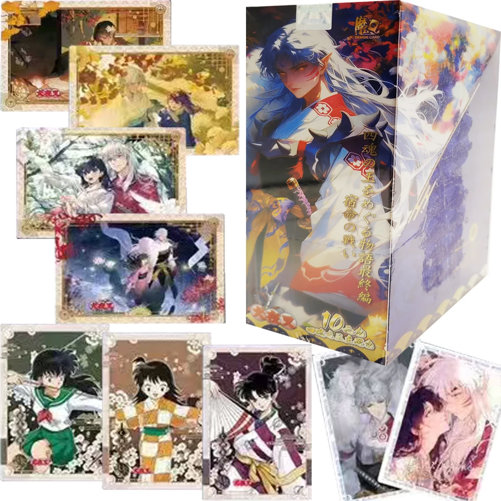 Wholesale Inuyasha Collection Cards Hot Blooded Adventure Protagonist SR UR QR Anime Trading Cards Children Toys Hobbies Gifts