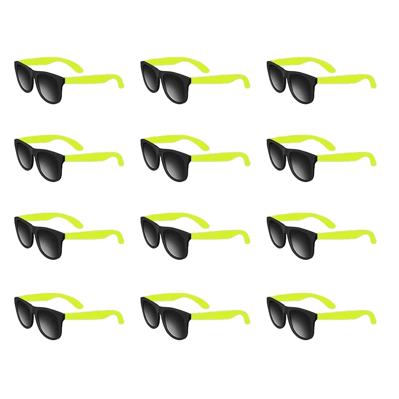NONE 12–100 Stück Neon-Sonnenbrille für Junggesellenabschiede, Hochzeitsgeschenke, Geschenke für Gäste, Junggesellinnenabschied, Erwachsene, Geburtstagsfeier, Gastgeschenke, Sonnenbrille 5