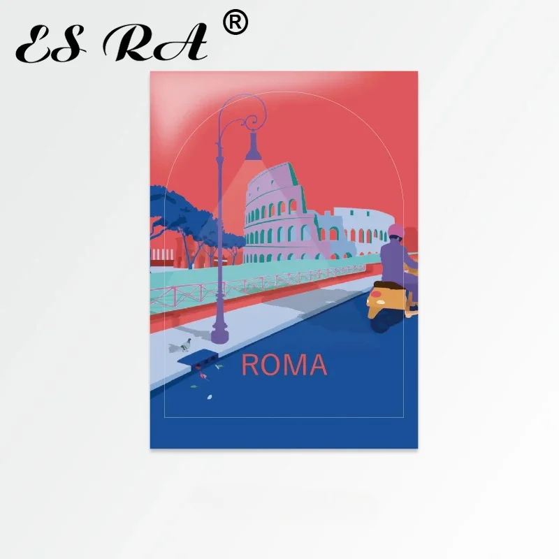 

ROMA Sticker 5pcs / 10pcs Bulk Pack – Waterproof City Postcard Sticker Lot for Shop Supply Studio Use Business Decor DIY