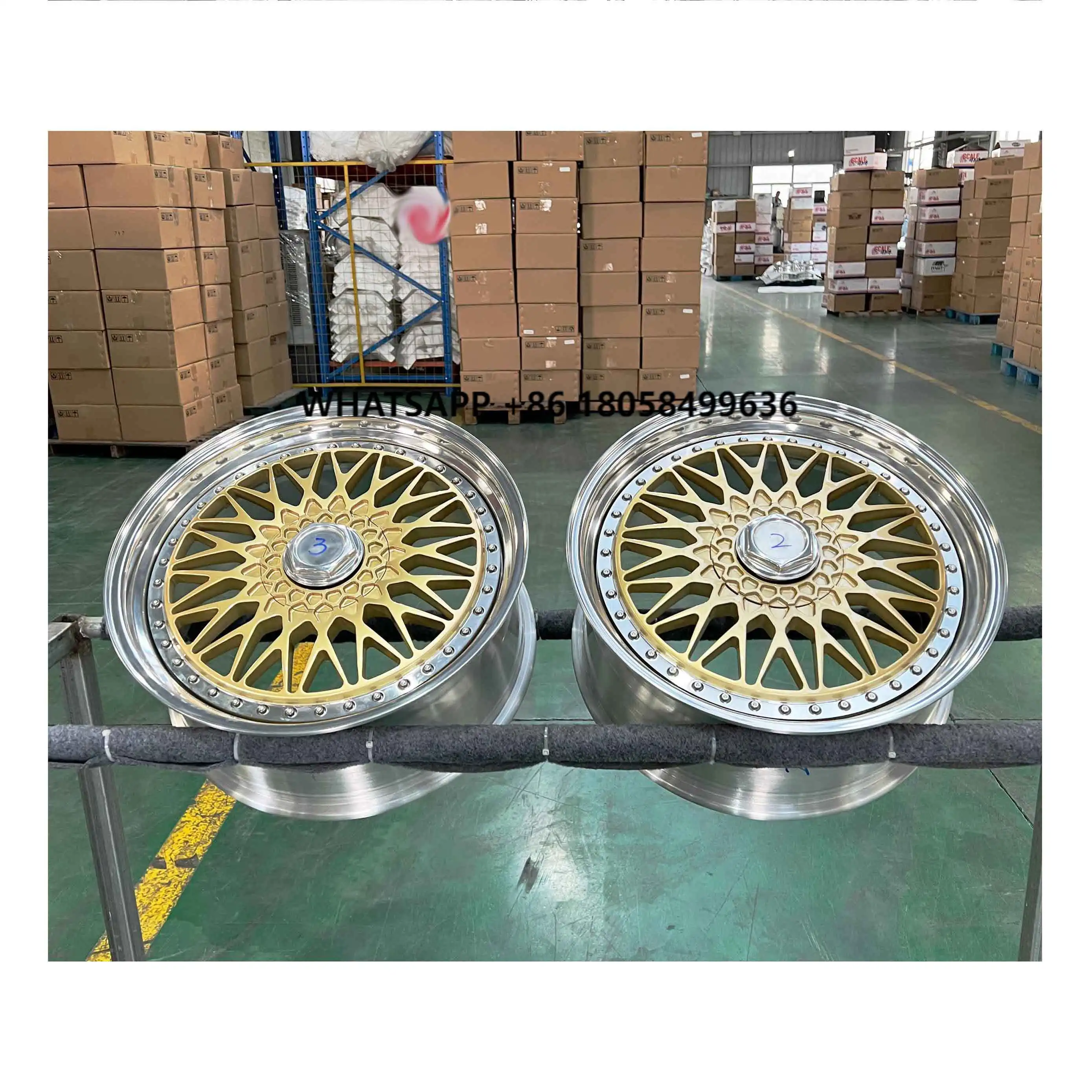 

Customized Forged Alloy Wheels Gold Paired Silver 19 Inch Passenger Car Parts 5x112 5x120 2 Piece Forged Wheels From Factories