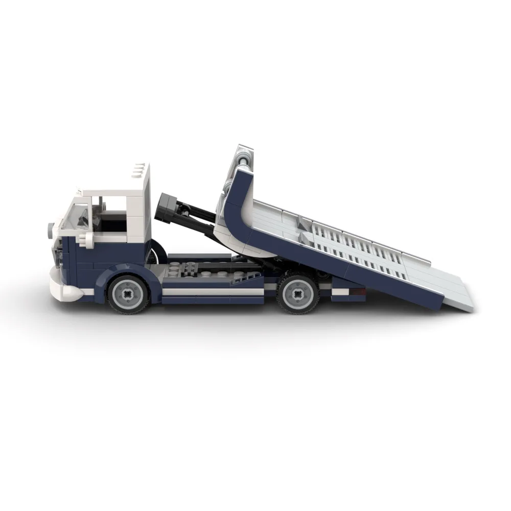 Kit de blocs de construction de modèle de camion remorque, série de véhicules d'ingénierie classiques, jouet assemblé pour garçons, cadeau d'anniversaire à collectionner 99332