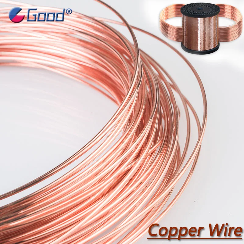 

Coil Copper Wire Cable Copper Windings Diameter 0.2mm-3mm Conductive Copper Wires Red Bare Line