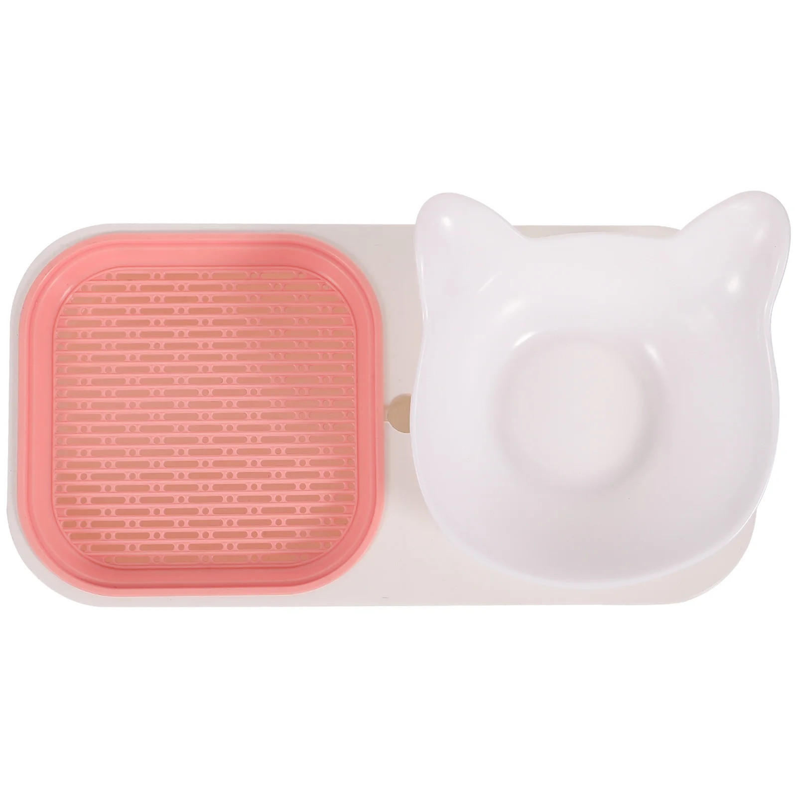 

Multi-Functional Food Bowl Planter Pet Feeder Kitten Food Dish Plastic Grass Water Feeder Household Catnip Planter