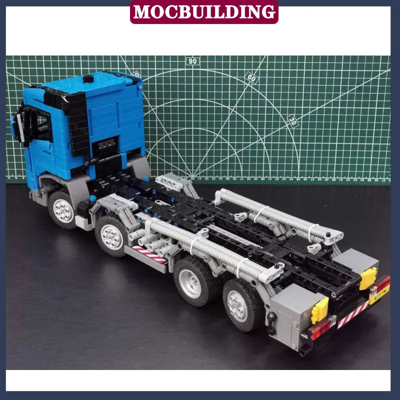 MOC City Technology 8x2 Fuel Tank Car Model Building Block Assembly Truck Boy Toy Birthday Gift