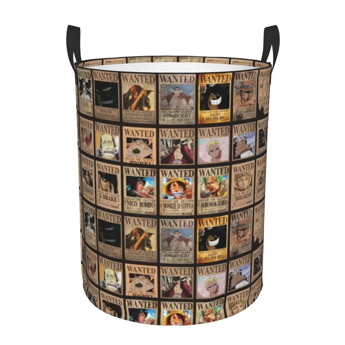 Custom Pirates Skull One Pieces Laundry Basket Collapsible
