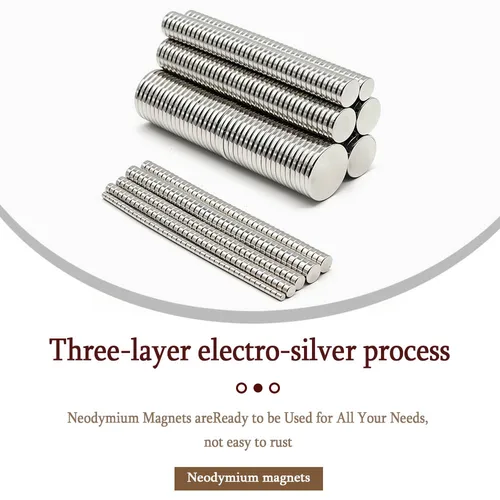 Imagen 2 del producto Imán de neodimio redondo súper fuerte, imanes potentes N35, imán magnético permanente para refrigerador NdfeB, 3x3, 6x3, 8x3, 10x3, 20x3, 30x3