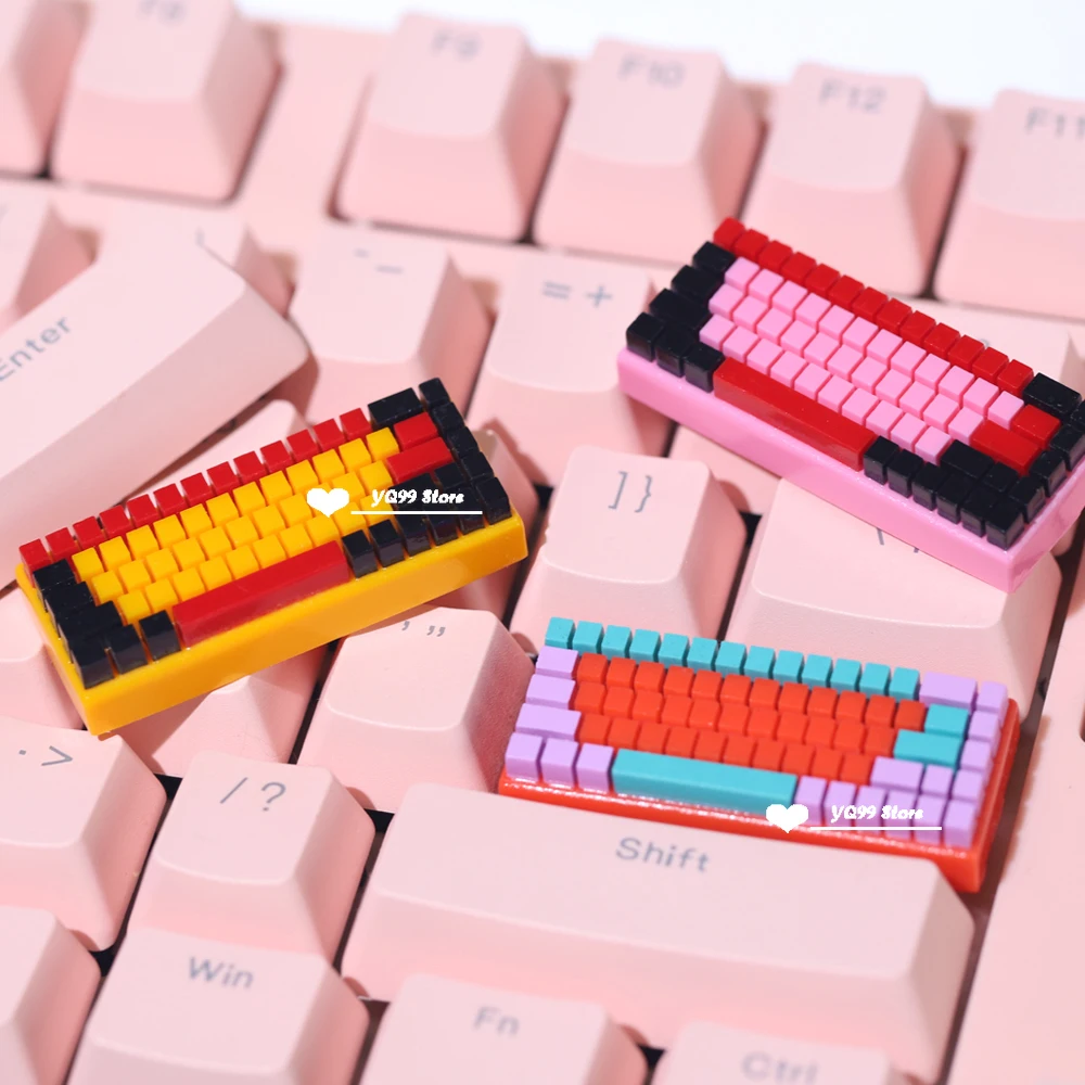 

1 Piece Handmade Resin Keycaps For Cherry Mx Switch Mechanical Keyboard Caps Game Replacement Shift Enter 2.25u Keycaps