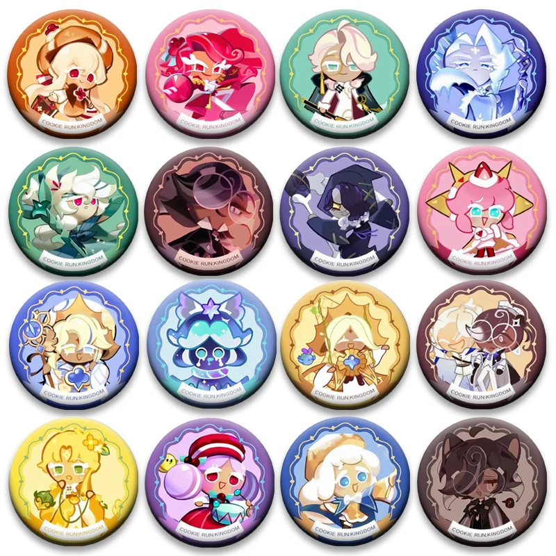 

Горячая игра Cookie Run, круглая брошь, мультяшная тень, молочный значок, рюкзак, шляпа, эмалированные булавки, аксессуары, игрушки, подарки для детей, друг