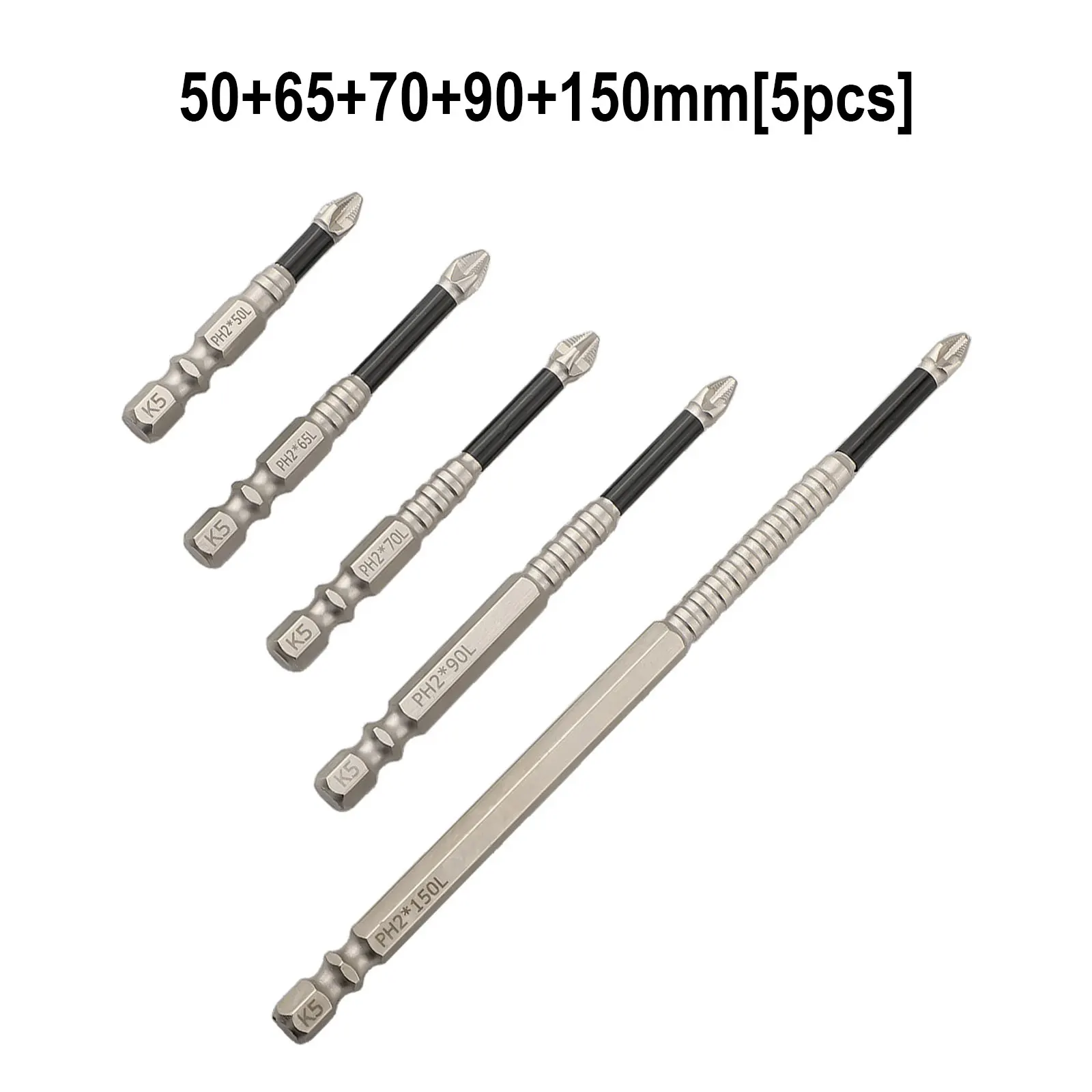 PH2 Screwdriver Bits Magnetic Screwdriver Bits Suitable For Electric Screwdrivers Suitable For Screwdrivers High Hardness HRC62