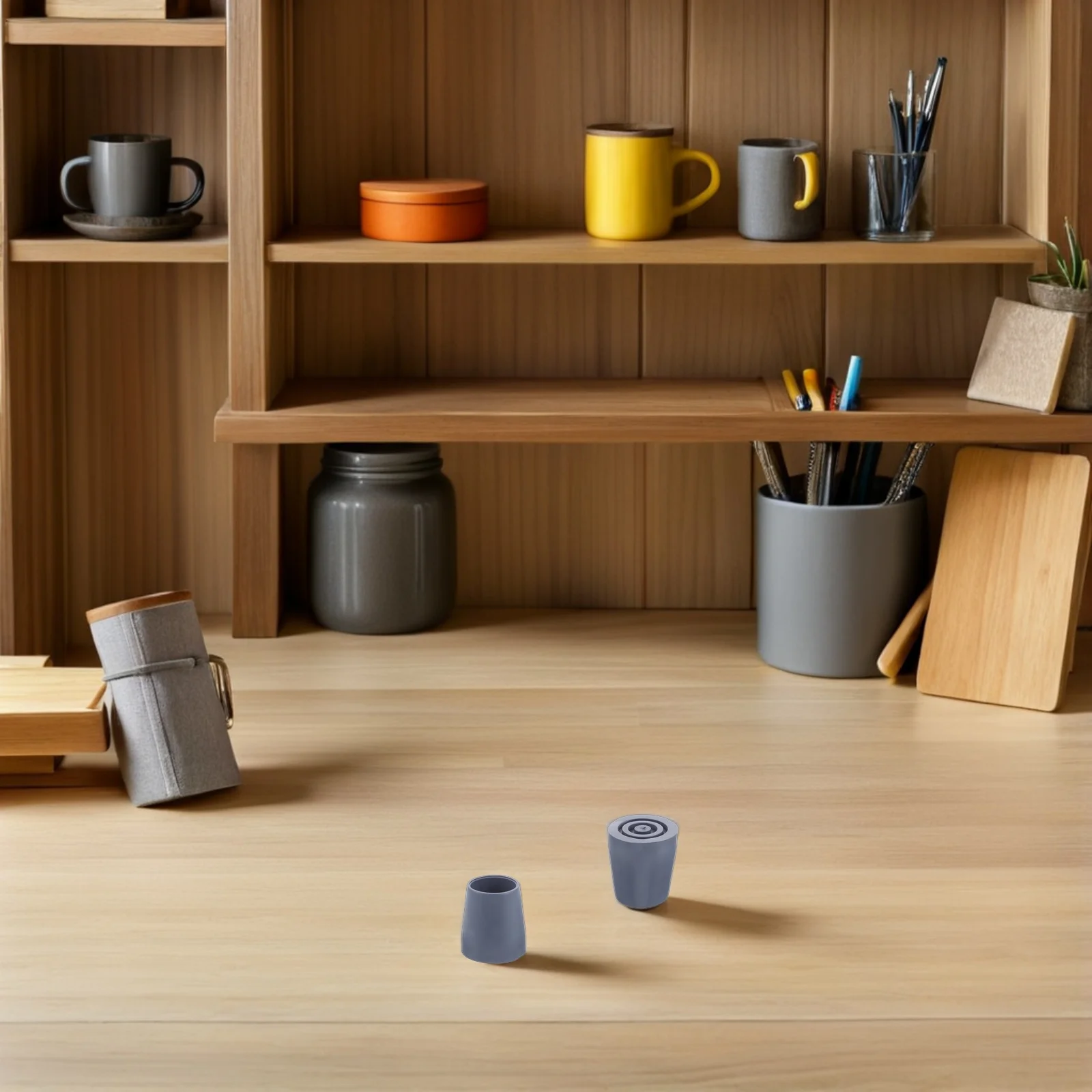 

8pcs Bath Leg Caps 24Mm Shower Seat Rubber Feet Non-Slip Replacement Tips For Walking Canes Crutches Furniture Stool Floor