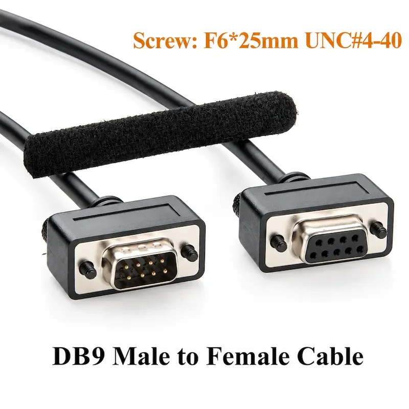 DB9 Male to Female CAN Bus CAN FD Cable D-Sub 9 Pin RS232 Serial Extension Cable Shielded Non-Terminated for CAN Loggers, PLC