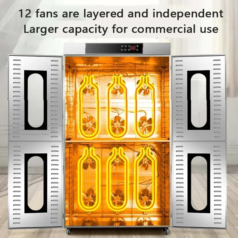 2025 commercial food drying machine Large dryer food fruit lychee longan mango sausage duck beef fish medicinal mushroom air dry