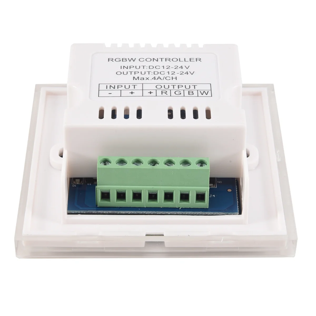 Controlador de pared con panel táctil DC12V-24V RGB/RGBW, blanco