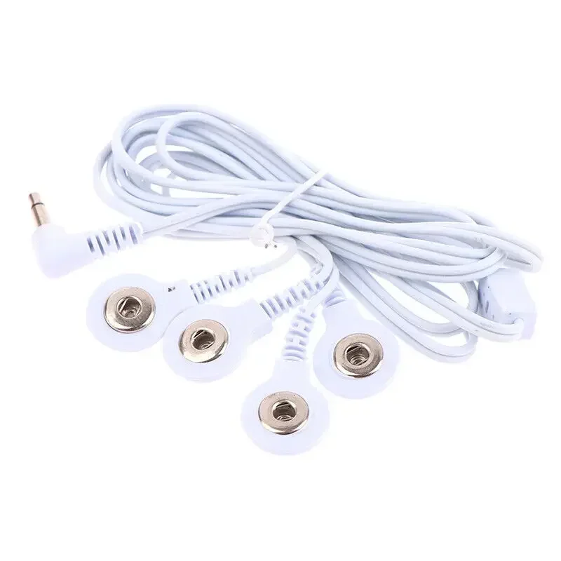 

1Pcs Durable 2/4 Replacement Electrode Pad TENS Unit Lead Cable for Tens EMS Standard 2.5mm Connection Massager Tool