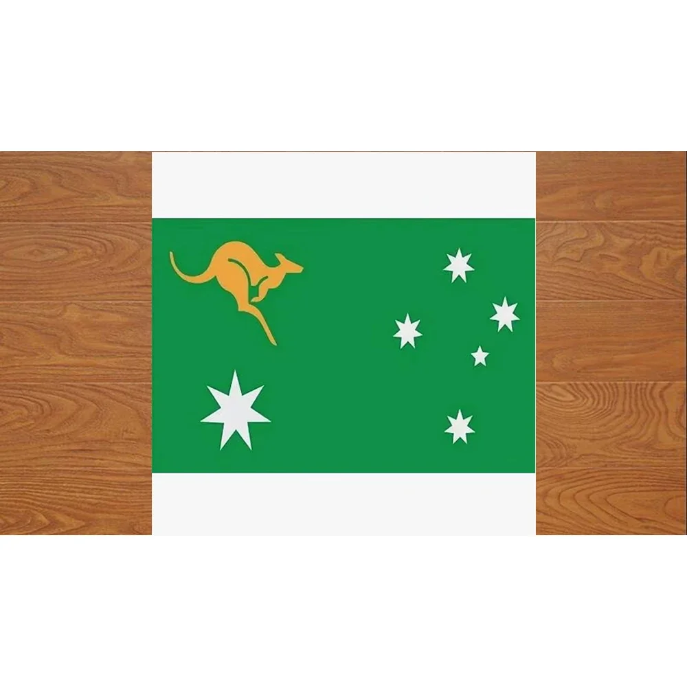 2X3FT 90x150cm Communist Australia GREEN Flag with Kangaroo BANNER