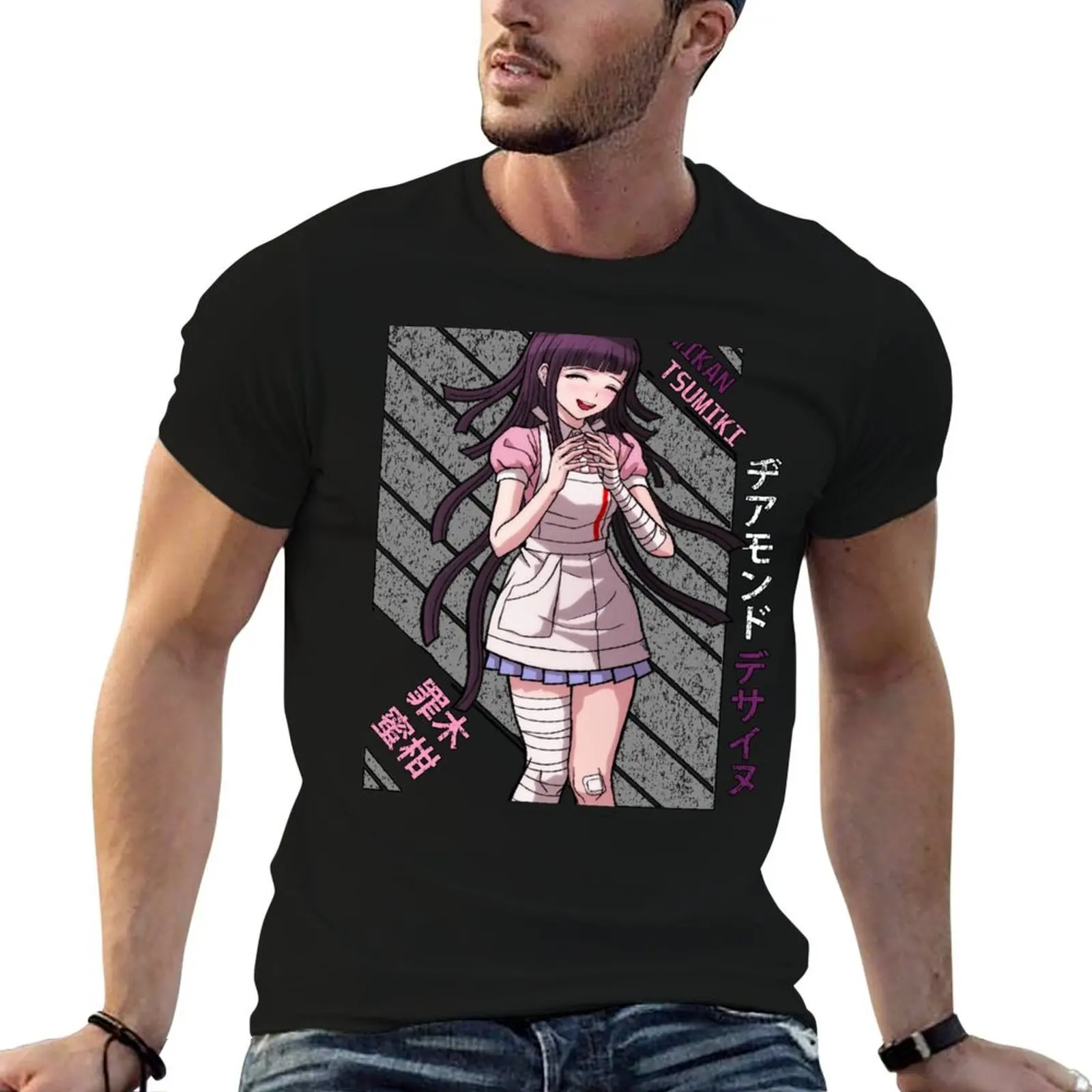 

Mikan Tsumiki - Super DanganRonpa 2 T-Shirt men t shirt cotton 100% t shirt for man T-Shirt