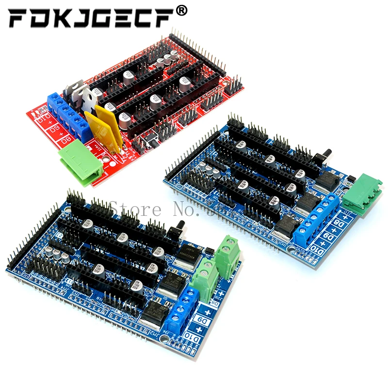 RAMPS 1.4 1.5 1.6 Panel Part Motherboard 3D Printers Parts Shield Red Black Controls