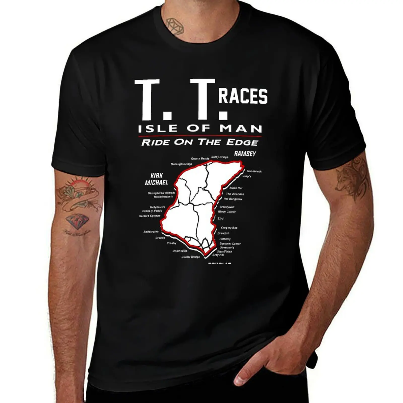 

ISLE OF MAN TT RACES T-Shirt Basic Solid Tee for Daily Use