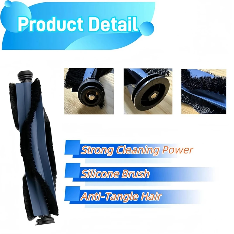 Accessories Kit Replacement For Eufy X10 Pro Omni Vacuum Main Brush Mop Cloth Pads Side Brushes HEPA Filters Dust Bags