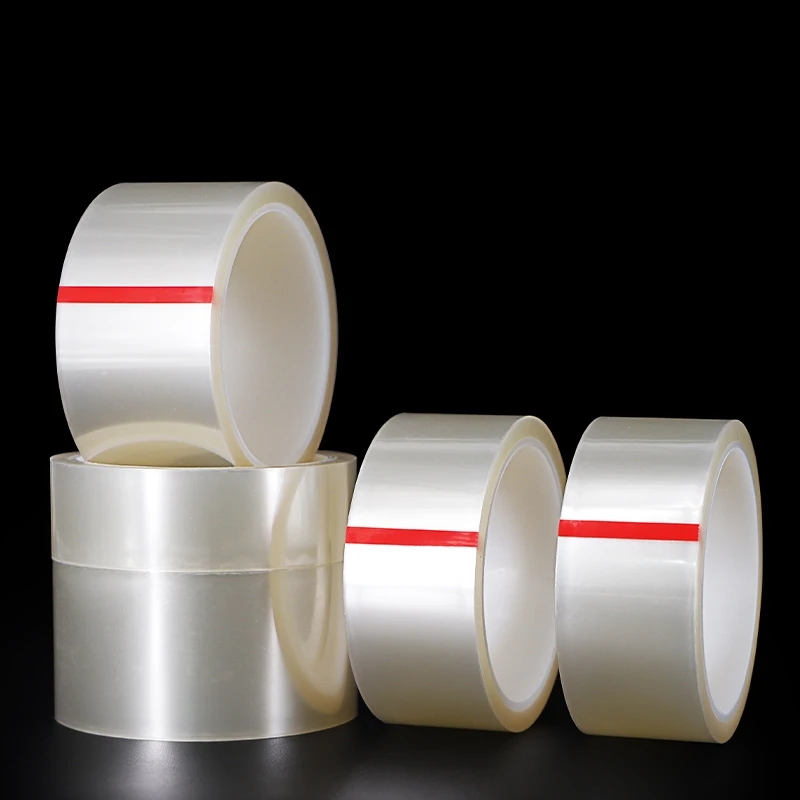 180 ℃   شريط لاصق شفاف مقاوم لدرجات الحرارة العالية، ورنيش الخبز المطلي بالكهرباء، شريط PVC من السيليكون PET