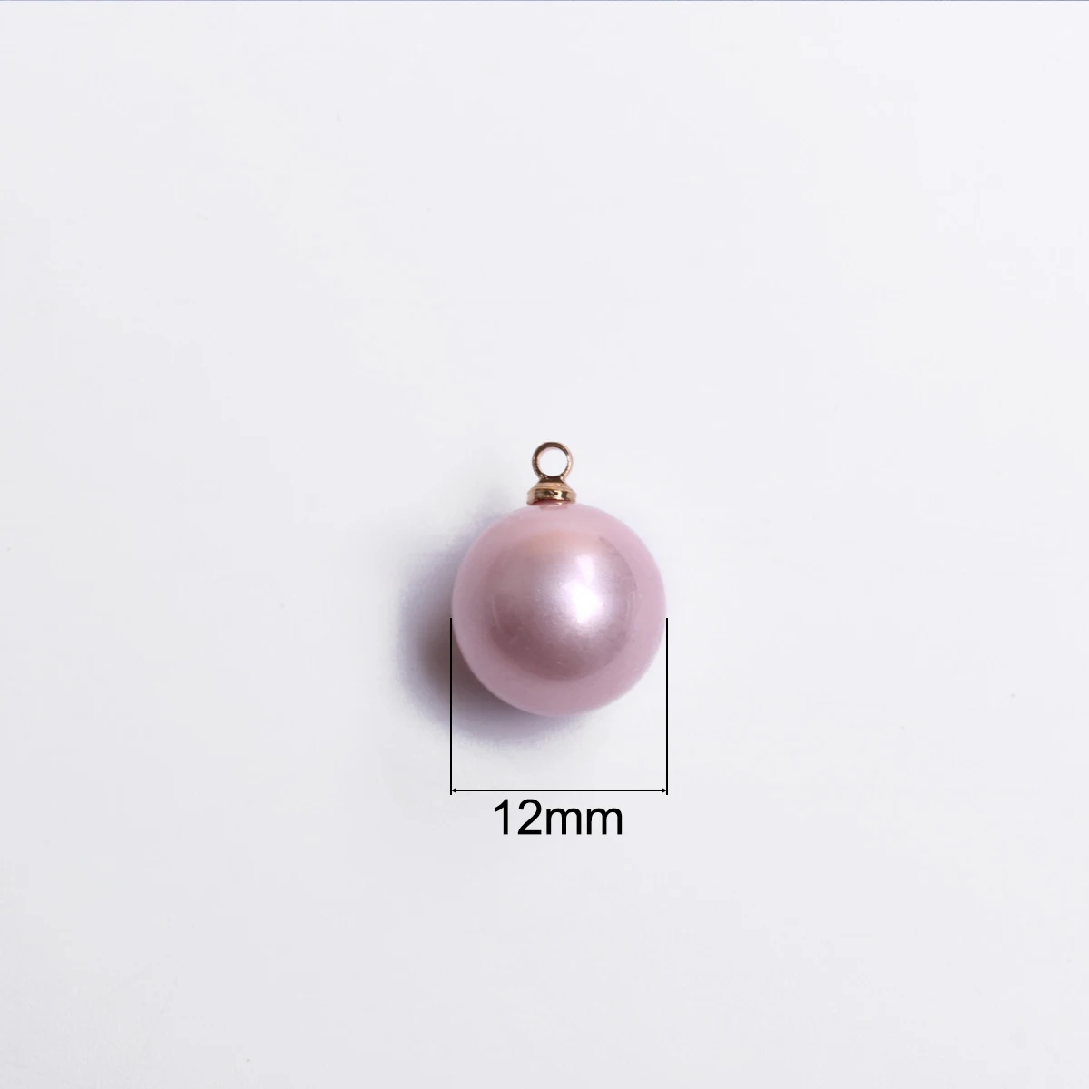 12mm 5Pcs Imitation Pearl Pendant Earrings Necklace Jewelry Making Accessories Round Pendants DIY Loose Beads Wholesale