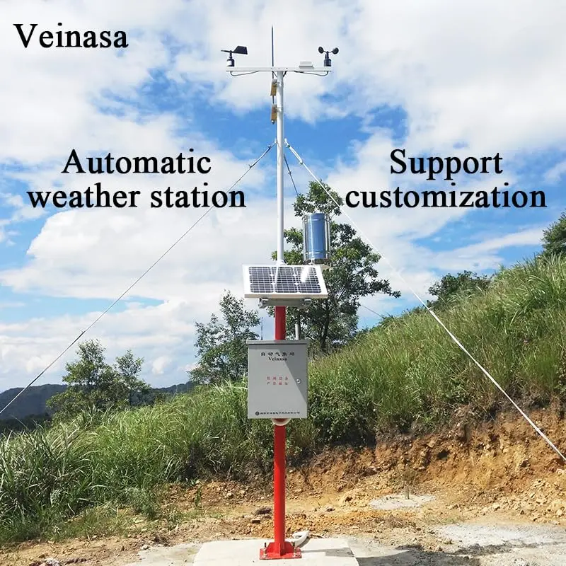 2026 In stock XS-CAWS210 Automatic Weather Station Outdoor AC 220V Multiple Parameter Options Wind Speed Direction Meteorologica